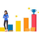 پیش‌نمایش فایل businesswoman-is-trying-to-achieve-success-10203742 از پک دستاوردهای کسب و کار