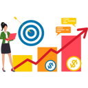 پیش‌نمایش فایل businesswoman-is-trying-to-achieve-success-10203758 از پک دستاوردهای کسب و کار