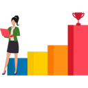 پیش‌نمایش فایل businesswoman-is-working-on-graphical-data-to-achieve-target-10203697 از پک دستاوردهای کسب و کار