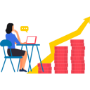 پیش‌نمایش فایل businesswoman-is-working-on-graphical-data-to-achieve-target-10203700 از پک دستاوردهای کسب و کار