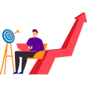 پیش‌نمایش فایل businesswoman-is-working-on-graphical-data-to-achieve-target-10203716 از پک دستاوردهای کسب و کار