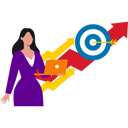 پیش‌نمایش فایل businesswoman-reaches-her-business-goal-10203678 از پک دستاوردهای کسب و کار
