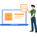 پیش‌نمایش فایل boy-doing-online-banking-10212702 از پک پرداخت امن