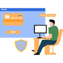 پیش‌نمایش فایل boy-paying-online-by-card-10212713 از پک پرداخت امن