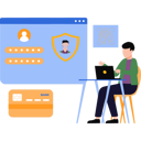 پیش‌نمایش فایل boy-paying-secure-on-laptop-10212715 از پک پرداخت امن