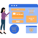 پیش‌نمایش فایل girl-doing-online-payment-10212674 از پک پرداخت امن