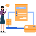 پیش‌نمایش فایل girl-looking-at-payment-document-10212690 از پک پرداخت امن