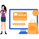 پیش‌نمایش فایل girl-paying-bill-online-10212680 از پک پرداخت امن