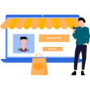 پیش‌نمایش فایل guy-scanning-face-for-payment-10212717 از پک پرداخت امن