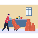 پیش‌نمایش فایل boy-carrying-boxes-on-trolley-10071387 از پک نقل مکان