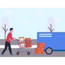 پیش‌نمایش فایل boy-loading-cartons-from-trolley-10069830 از پک نقل مکان