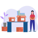پیش‌نمایش فایل girl-standing-with-logistic-10071359 از پک نقل مکان