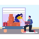 پیش‌نمایش فایل girl-taking-goods-from-boy-10071386 از پک نقل مکان