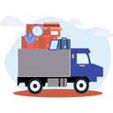 پیش‌نمایش فایل truck-loaded-with-household-goods-10071349 از پک نقل مکان