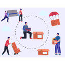 پیش‌نمایش فایل workers-moving-home-10069813 از پک نقل مکان