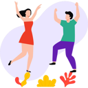 پیش‌نمایش فایل boy-and-girl-are-dancing-10237986 از پک خوشحالی