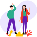 پیش‌نمایش فایل boy-and-girl-are-dancing-10237989 از پک خوشحالی