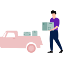 پیش‌نمایش فایل boy-is-loading-boxes-in-truck-10190603 از پک خرید