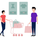 پیش‌نمایش فایل boys-and-girl-are-doing-online-shopping-10190637 از پک خرید
