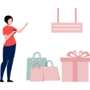 پیش‌نمایش فایل girl-carries-many-shopping-bags-10190621 از پک خرید