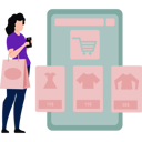 پیش‌نمایش فایل girl-doing-online-shopping-10190631 از پک خرید