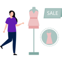 پیش‌نمایش فایل girl-is-buying-clothes-in-sale-10190601 از پک خرید