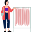 پیش‌نمایش فایل girl-is-doing-cloth-shopping-10190630 از پک خرید