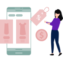 پیش‌نمایش فایل girl-is-doing-sale-shopping-10190618 از پک خرید