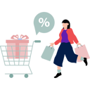 پیش‌نمایش فایل girl-is-doing-sale-shopping-10190627 از پک خرید