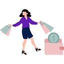 پیش‌نمایش فایل girl-is-happy-after-shopping-10190620 از پک خرید
