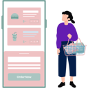 پیش‌نمایش فایل girl-is-ordering-food-online-10190611 از پک خرید