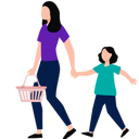 پیش‌نمایش فایل mother-and-daughter-are-going-for-shopping-10190605 از پک خرید