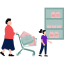 پیش‌نمایش فایل mother-and-daughter-are-shopping-10190608 از پک خرید