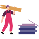 پیش‌نمایش فایل a-laborer-is-carrying-wood-10238021 از پک نجاری و کار با چوب