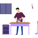 پیش‌نمایش فایل the-carpenter-is-doing-his-job-10238046 از پک نجاری و کار با چوب
