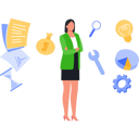 پیش‌نمایش فایل employee-is-managing-business-10243650 از پک مزایای کارکنان