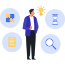 پیش‌نمایش فایل employee-is-thinking-of-creative-ideas-10243645 از پک مزایای کارکنان