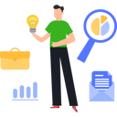پیش‌نمایش فایل employee-is-thinking-of-creative-ideas-10243660 از پک مزایای کارکنان