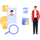 پیش‌نمایش فایل manager-is-reviewing-customers-rating-10243676 از پک مزایای کارکنان