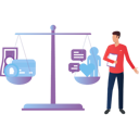 پیش‌نمایش فایل boy-balances-scales-of-health-and-money-life-10243728 از پک تعادل زندگی