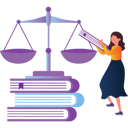 پیش‌نمایش فایل girl-putting-book-in-life-scale-10243720 از پک تعادل زندگی