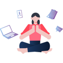 پیش‌نمایش فایل girl-relaxing-by-meditation-10243735 از پک تعادل زندگی