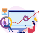 پیش‌نمایش فایل boy-and-girl-working-on-business-graph-10094656 از پک فناوری اینترنت