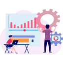 پیش‌نمایش فایل boy-and-girl-working-on-business-graph-setting-10094660 از پک فناوری اینترنت
