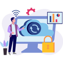 پیش‌نمایش فایل boy-syncing-cloud-data-10094663 از پک فناوری اینترنت