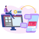 پیش‌نمایش فایل boy-working-on-laptop-10094661 از پک فناوری اینترنت