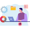 پیش‌نمایش فایل boy-working-on-laptop-10094683 از پک فناوری اینترنت