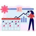 پیش‌نمایش فایل girl-looking-at-progress-of-graph-10094634 از پک فناوری اینترنت
