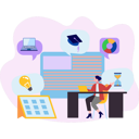 پیش‌نمایش فایل girl-working-at-her-desk-10094659 از پک فناوری اینترنت
