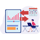 پیش‌نمایش فایل girl-working-at-her-desk-10094669 از پک فناوری اینترنت